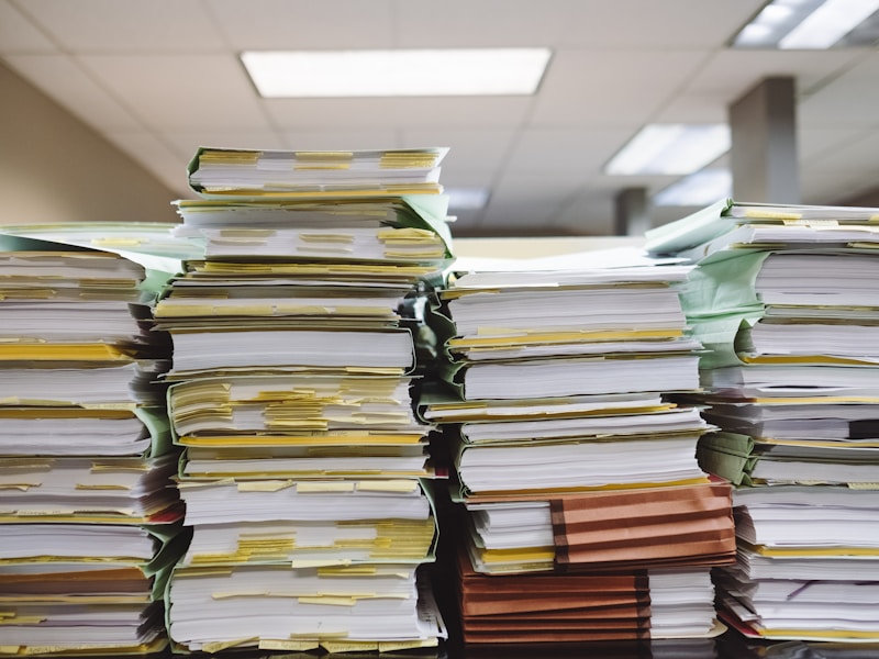 Contractor reviewing payslip documentation